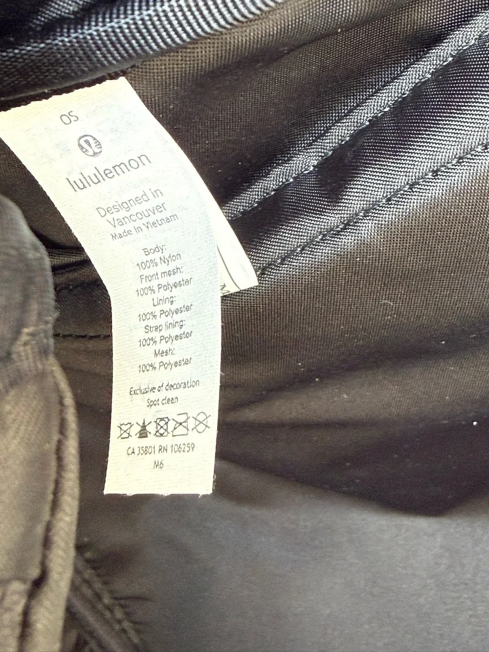 lululemon All Hours Duffel bag in black.